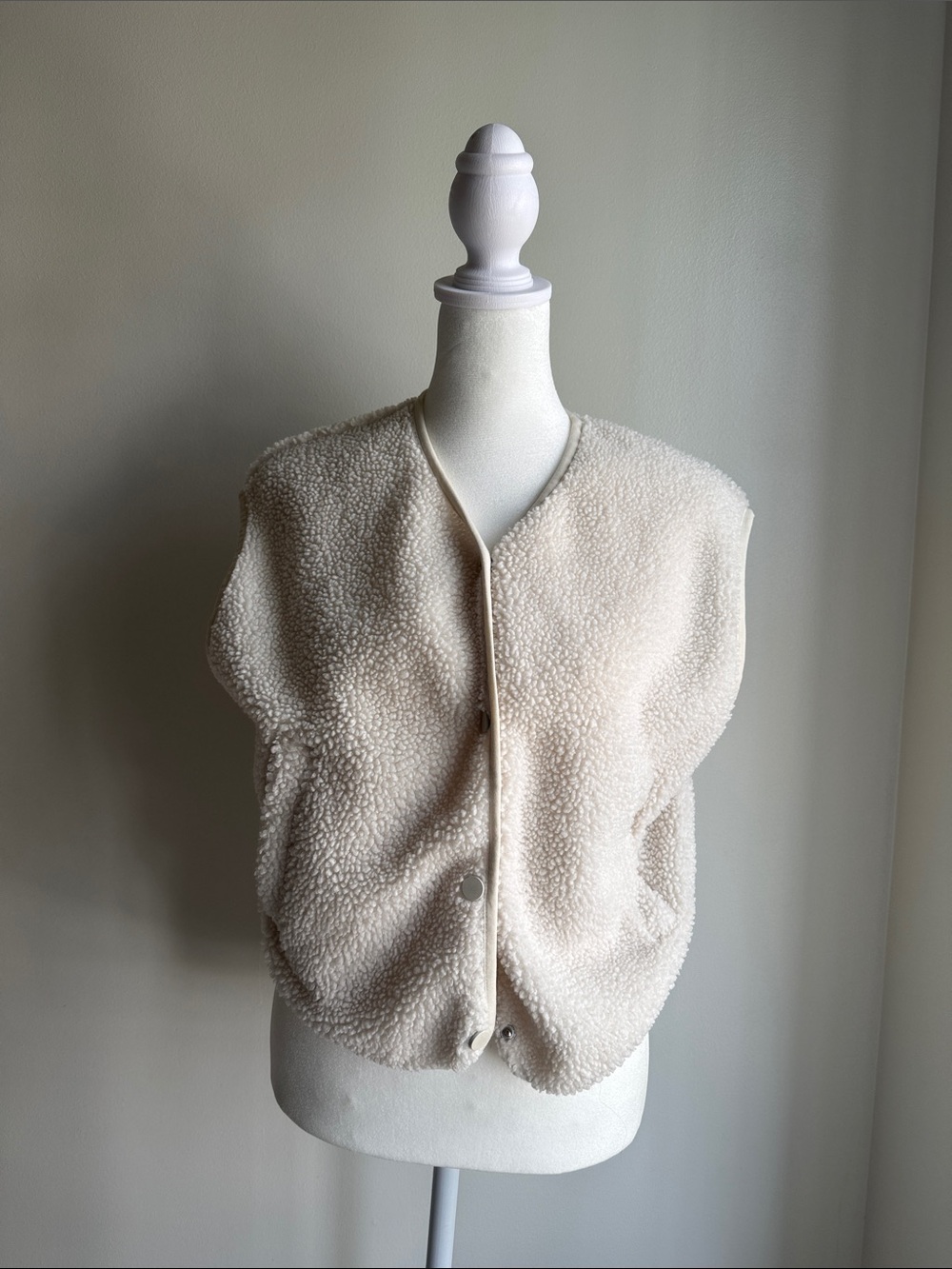 H&M oversized sherpa vest